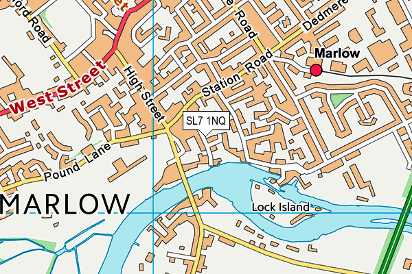SL7 1NQ map - OS VectorMap District (Ordnance Survey)
