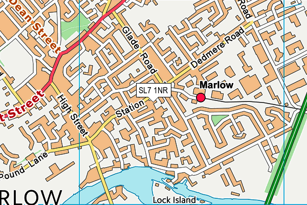 SL7 1NR map - OS VectorMap District (Ordnance Survey)