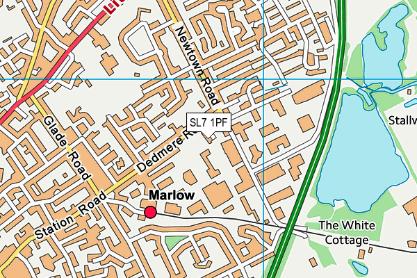 SL7 1PF map - OS VectorMap District (Ordnance Survey)