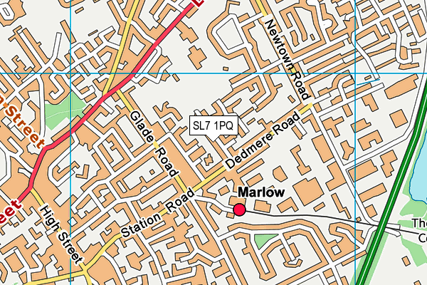 SL7 1PQ map - OS VectorMap District (Ordnance Survey)