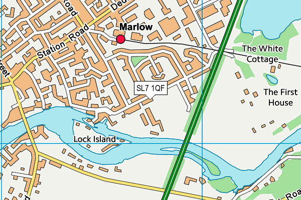 SL7 1QF map - OS VectorMap District (Ordnance Survey)