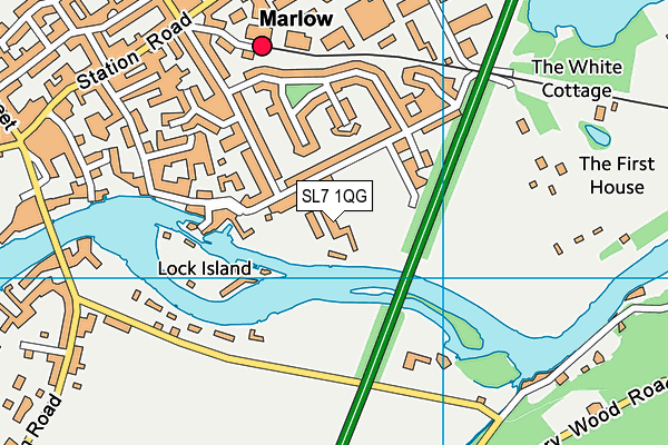 SL7 1QG map - OS VectorMap District (Ordnance Survey)