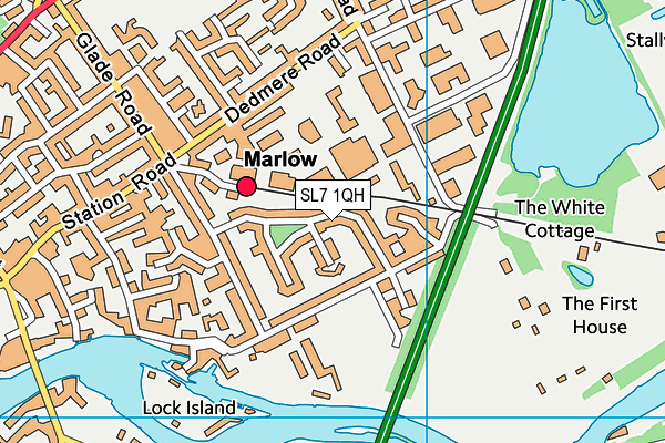SL7 1QH map - OS VectorMap District (Ordnance Survey)