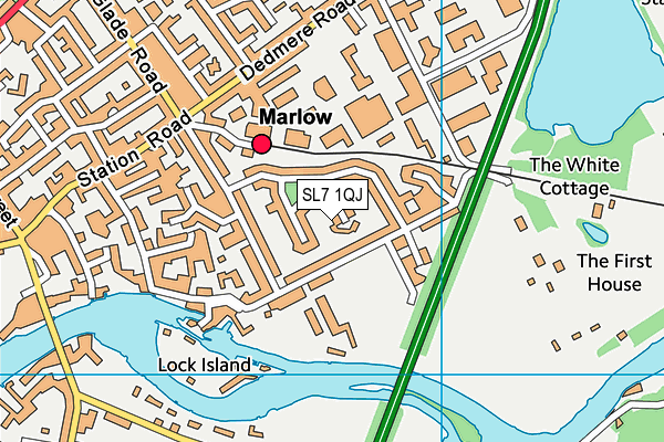 SL7 1QJ map - OS VectorMap District (Ordnance Survey)