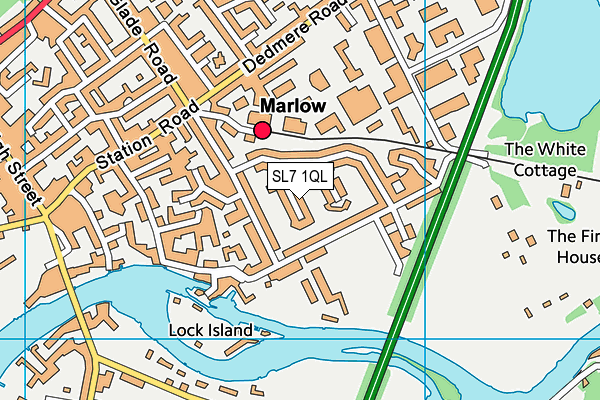 SL7 1QL map - OS VectorMap District (Ordnance Survey)
