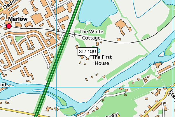 Riverwoods map (SL7 1QU) - OS VectorMap District (Ordnance Survey)