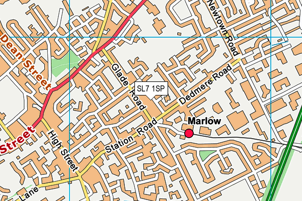 SL7 1SP map - OS VectorMap District (Ordnance Survey)