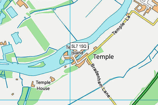 SL7 1SQ map - OS VectorMap District (Ordnance Survey)