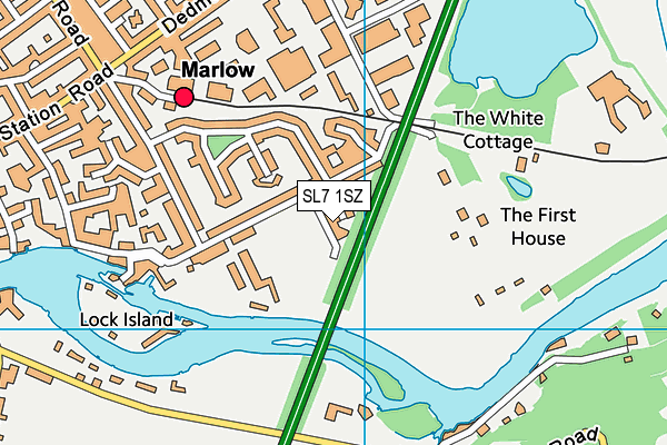 SL7 1SZ map - OS VectorMap District (Ordnance Survey)