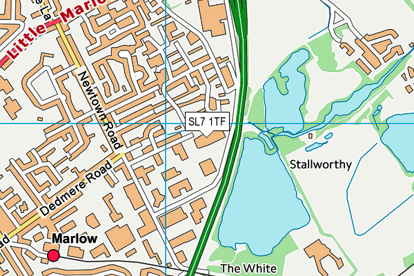 SL7 1TF map - OS VectorMap District (Ordnance Survey)