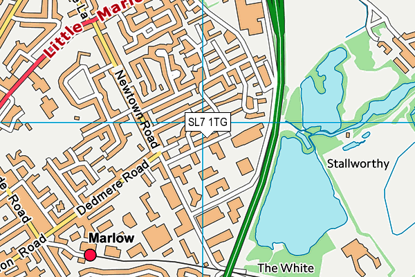 SL7 1TG map - OS VectorMap District (Ordnance Survey)