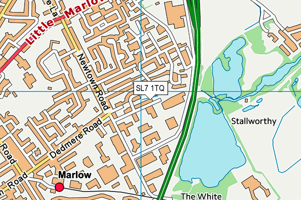 SL7 1TQ map - OS VectorMap District (Ordnance Survey)