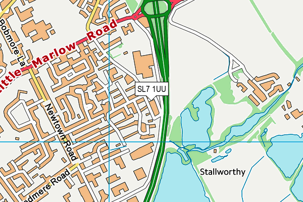 SL7 1UU map - OS VectorMap District (Ordnance Survey)