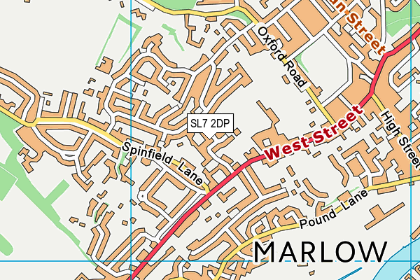 SL7 2DP map - OS VectorMap District (Ordnance Survey)