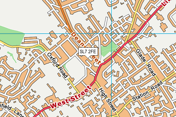 SL7 2FE map - OS VectorMap District (Ordnance Survey)