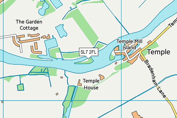 SL7 2FL map - OS VectorMap District (Ordnance Survey)