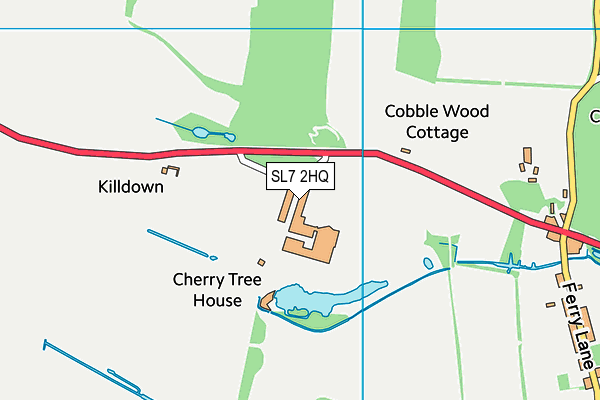 SL7 2HQ map - OS VectorMap District (Ordnance Survey)