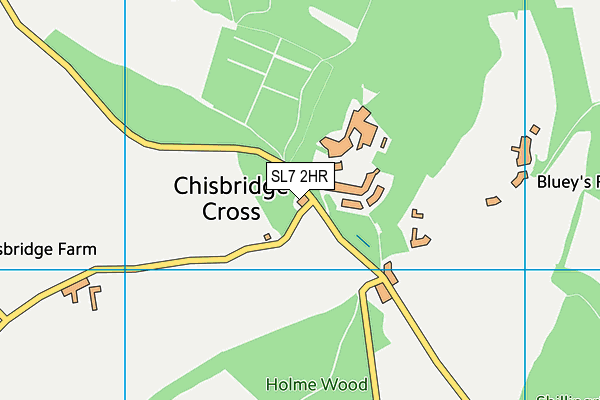 SL7 2HR map - OS VectorMap District (Ordnance Survey)