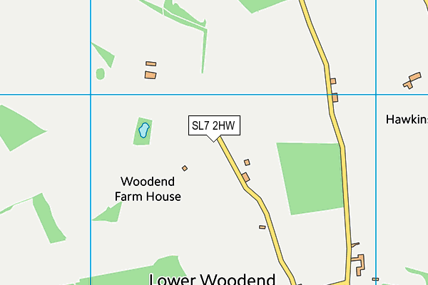 SL7 2HW map - OS VectorMap District (Ordnance Survey)