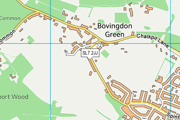 SL7 2JJ map - OS VectorMap District (Ordnance Survey)