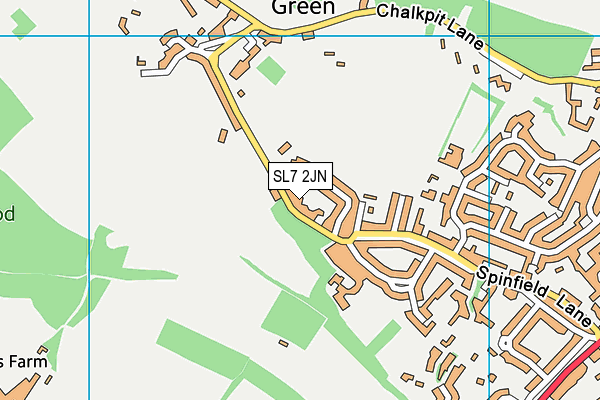 SL7 2JN map - OS VectorMap District (Ordnance Survey)