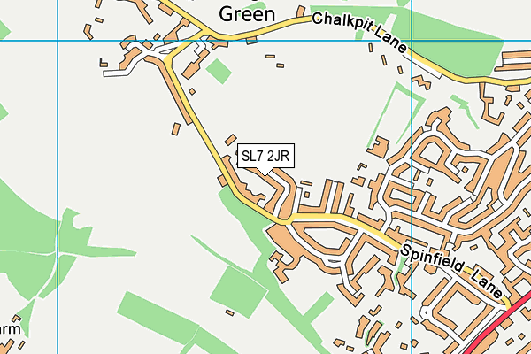 SL7 2JR map - OS VectorMap District (Ordnance Survey)