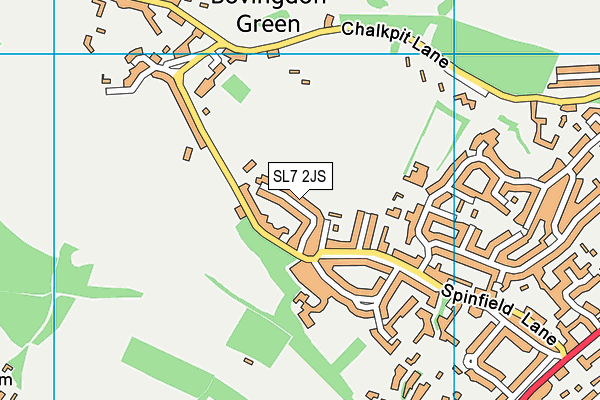 SL7 2JS map - OS VectorMap District (Ordnance Survey)
