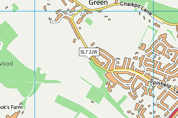 SL7 2JW map - OS VectorMap District (Ordnance Survey)