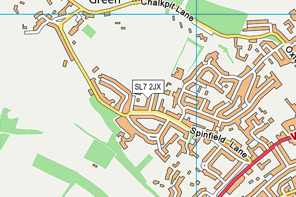 SL7 2JX map - OS VectorMap District (Ordnance Survey)