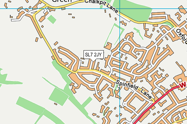 SL7 2JY map - OS VectorMap District (Ordnance Survey)