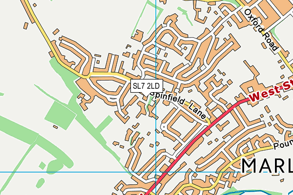 SL7 2LD map - OS VectorMap District (Ordnance Survey)