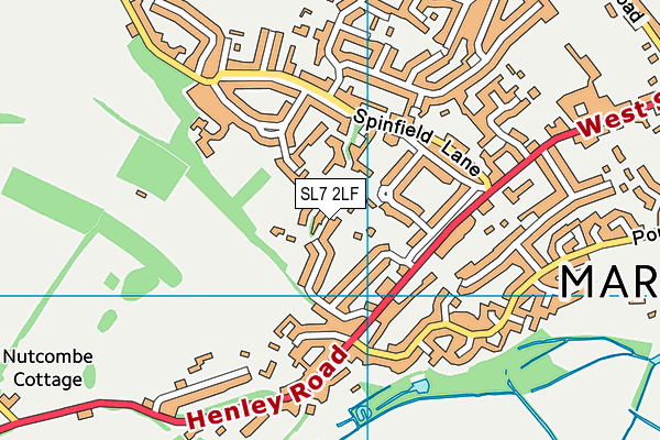 SL7 2LF map - OS VectorMap District (Ordnance Survey)