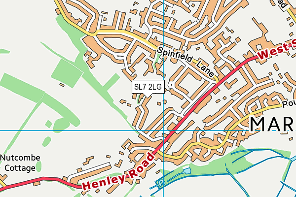 SL7 2LG map - OS VectorMap District (Ordnance Survey)