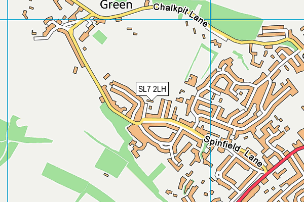 SL7 2LH map - OS VectorMap District (Ordnance Survey)