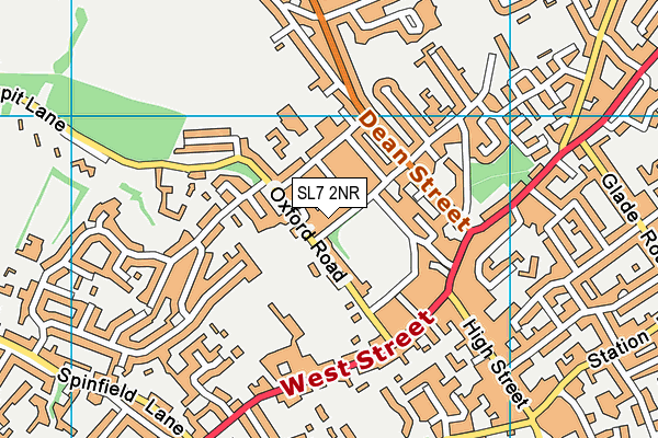 SL7 2NR map - OS VectorMap District (Ordnance Survey)
