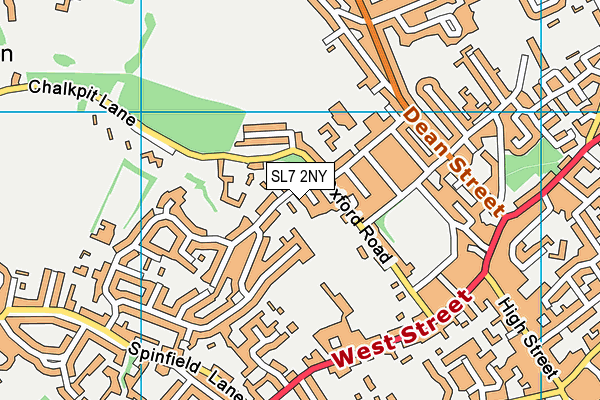 SL7 2NY map - OS VectorMap District (Ordnance Survey)
