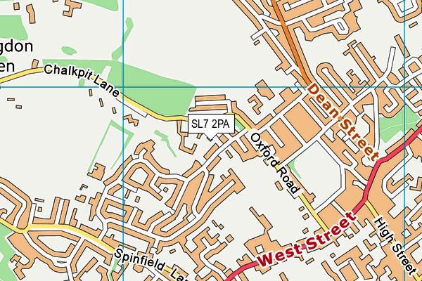 SL7 2PA map - OS VectorMap District (Ordnance Survey)