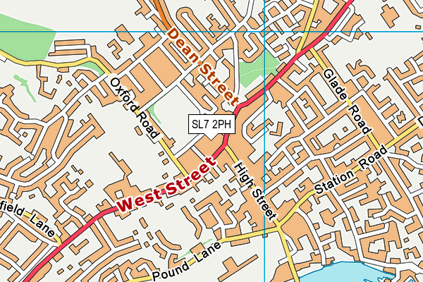SL7 2PH map - OS VectorMap District (Ordnance Survey)