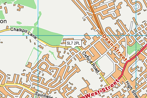 SL7 2PL map - OS VectorMap District (Ordnance Survey)