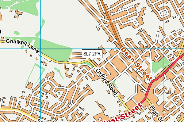 SL7 2PR map - OS VectorMap District (Ordnance Survey)