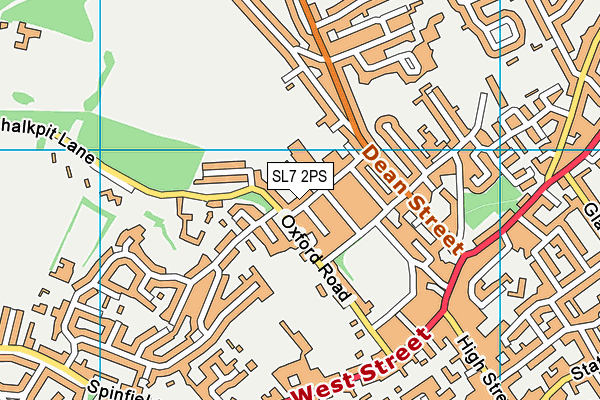 SL7 2PS map - OS VectorMap District (Ordnance Survey)