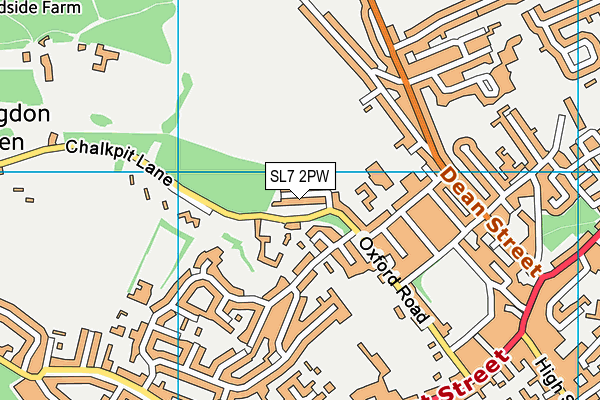 SL7 2PW map - OS VectorMap District (Ordnance Survey)