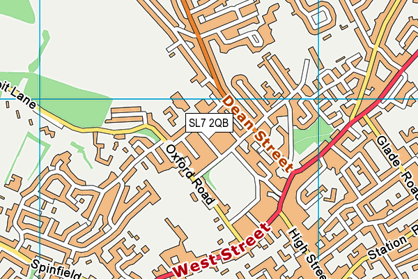 SL7 2QB map - OS VectorMap District (Ordnance Survey)