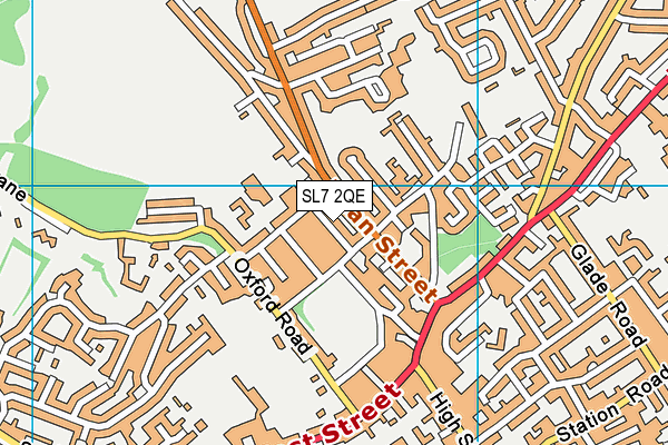 SL7 2QE map - OS VectorMap District (Ordnance Survey)