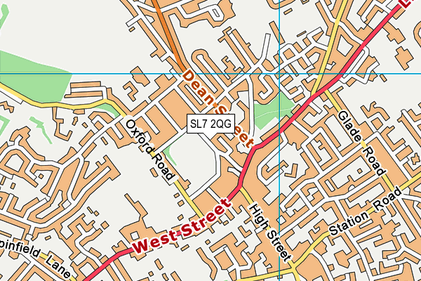 Riley Park map (SL7 2QG) - OS VectorMap District (Ordnance Survey)