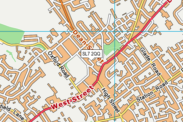SL7 2QQ map - OS VectorMap District (Ordnance Survey)