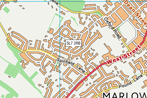 SL7 2RB map - OS VectorMap District (Ordnance Survey)