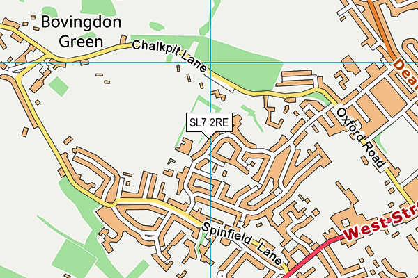 Spinfield School map (SL7 2RE) - OS VectorMap District (Ordnance Survey)