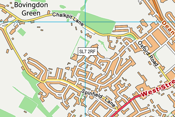SL7 2RF map - OS VectorMap District (Ordnance Survey)