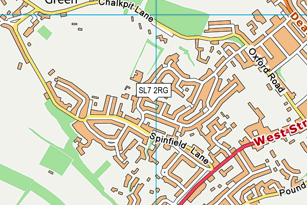 SL7 2RG map - OS VectorMap District (Ordnance Survey)